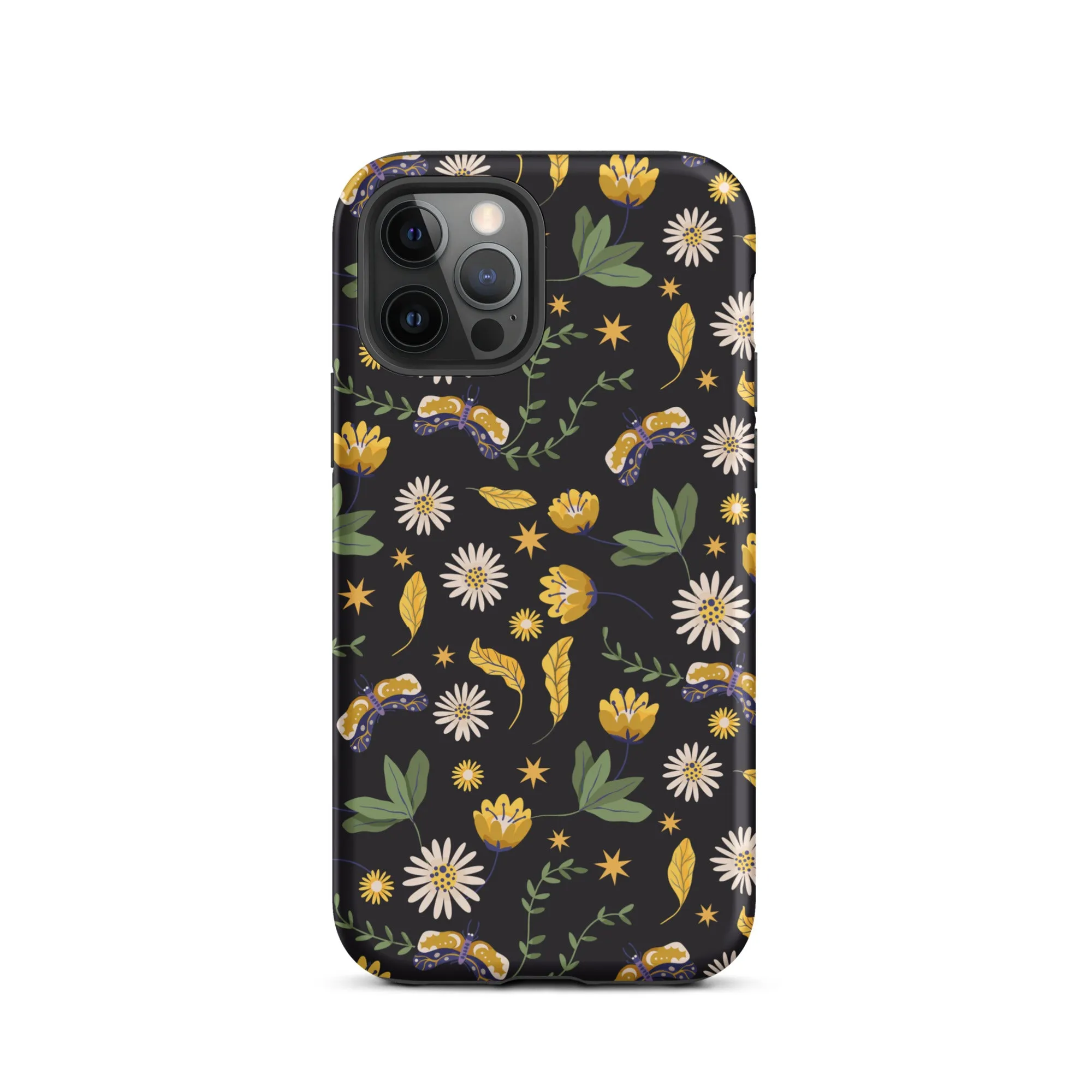 Dark Skies, Bright Blooms iPhone Case