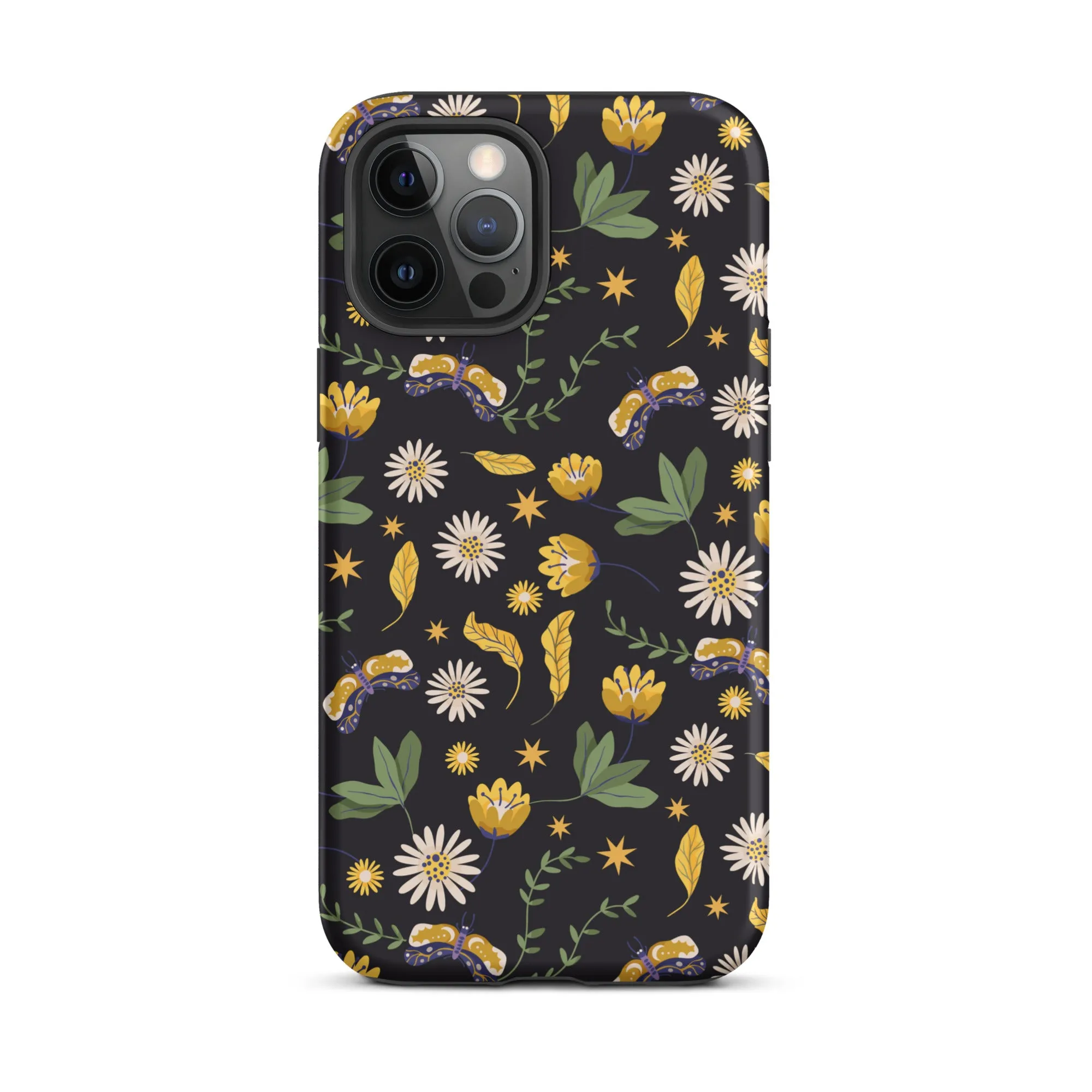 Dark Skies, Bright Blooms iPhone Case