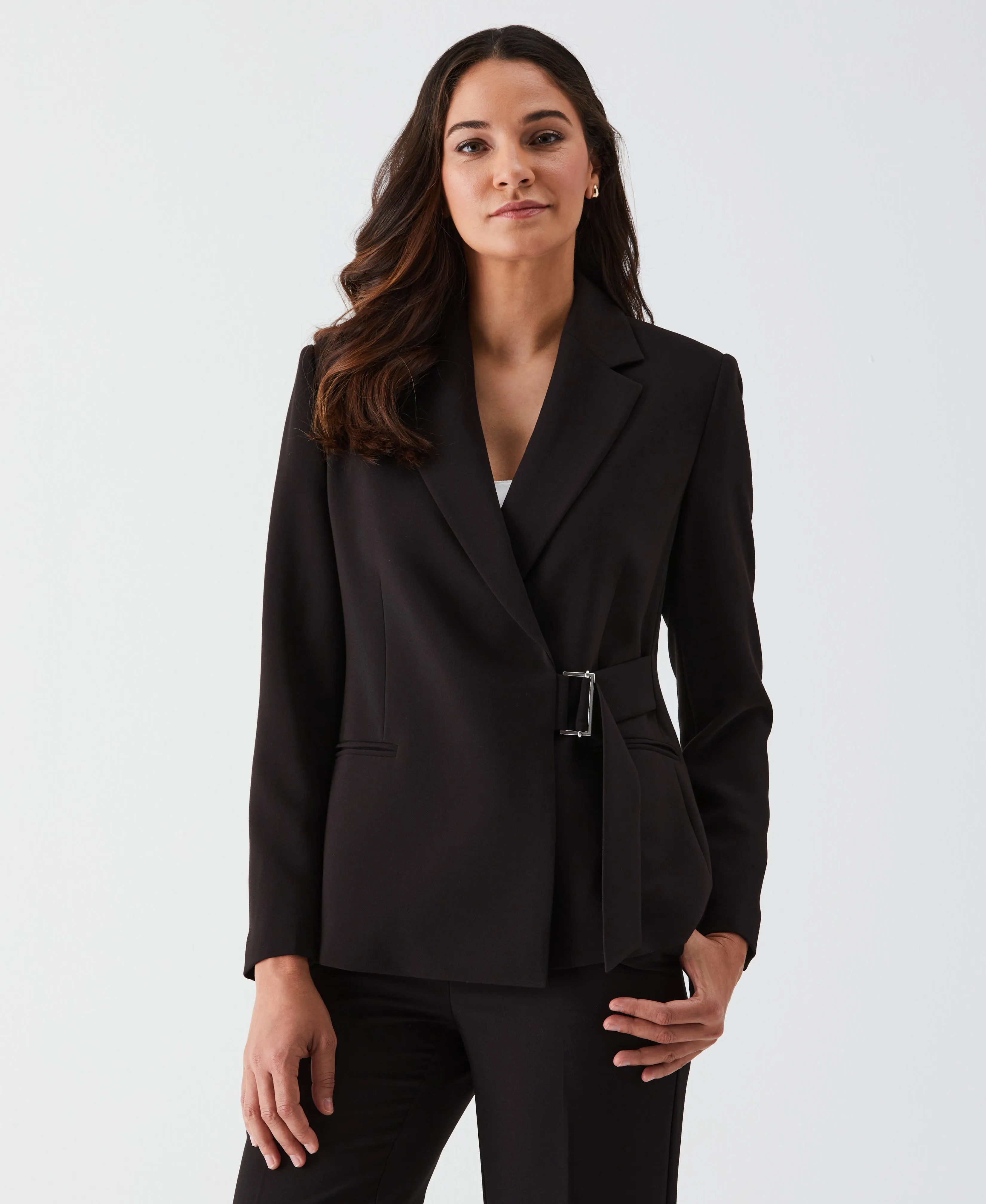 Double Breasted Tie Wrap Blazer