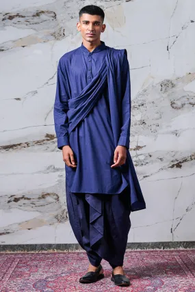 Draperd Kurta With Dhoti