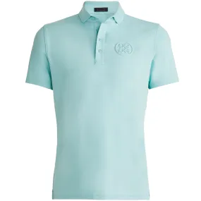 Embossed Circle G's Tech Jersey Polo Seaglass - AW23