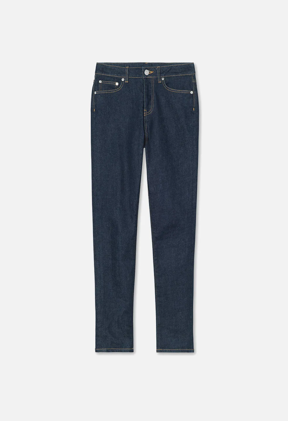 Emma Mid Rise Stretch Skinny / Raw Indigo