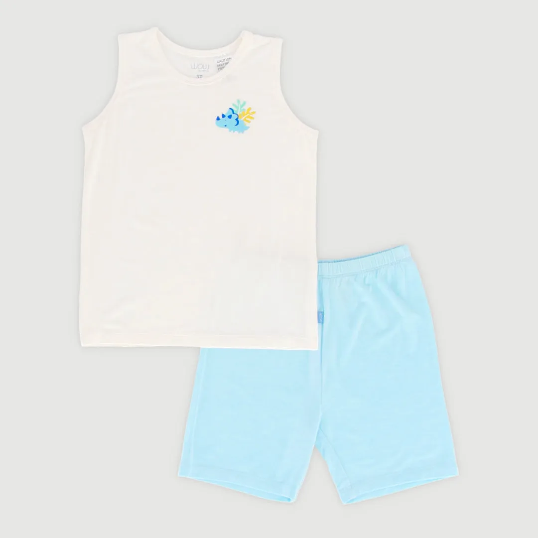 Fantasy Land Bamboo Toddler Sleeveless Set (Blue)