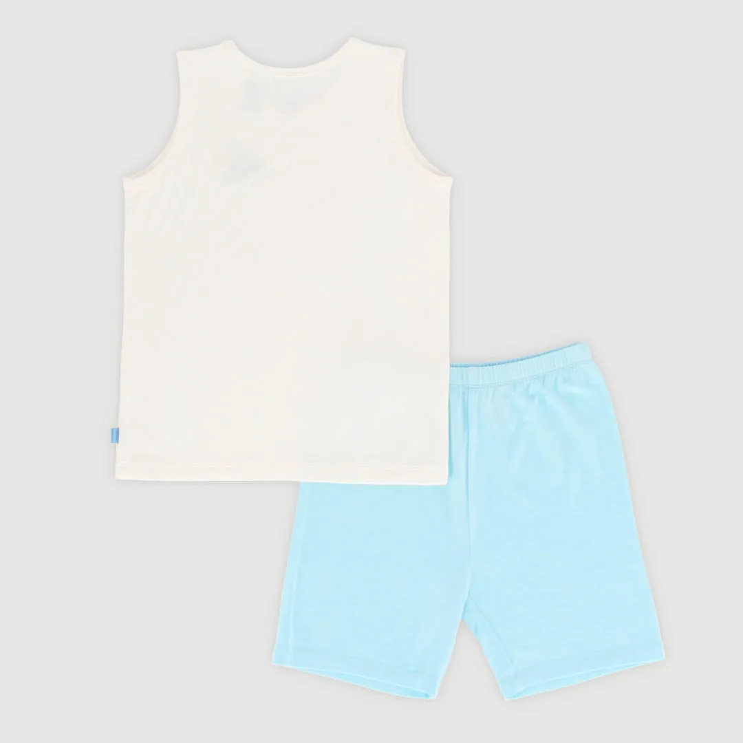 Fantasy Land Bamboo Toddler Sleeveless Set (Blue)