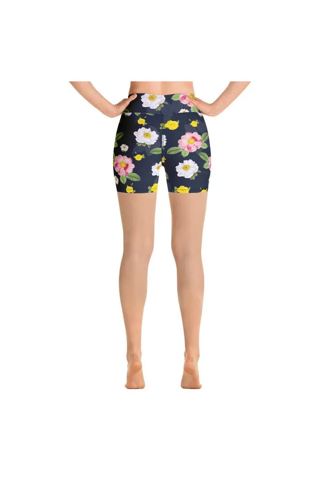 Floral Flurry Yoga Shorts