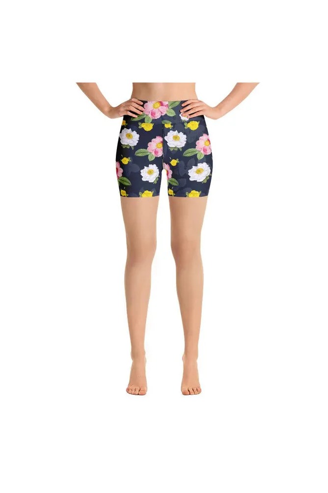 Floral Flurry Yoga Shorts