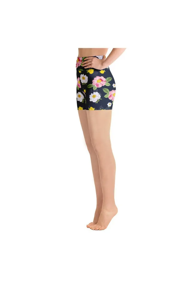 Floral Flurry Yoga Shorts