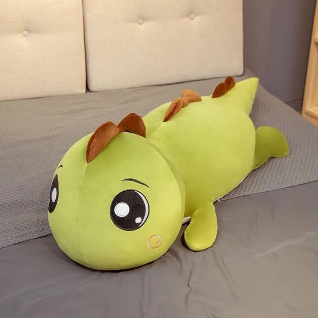 Giant Big Eyes Dinosaur Plush Toy Soft Stuffed Cartoon Animal Dinosaur Doll Girlfriend Sleeping Pillow Baby Kids Birthday Gift