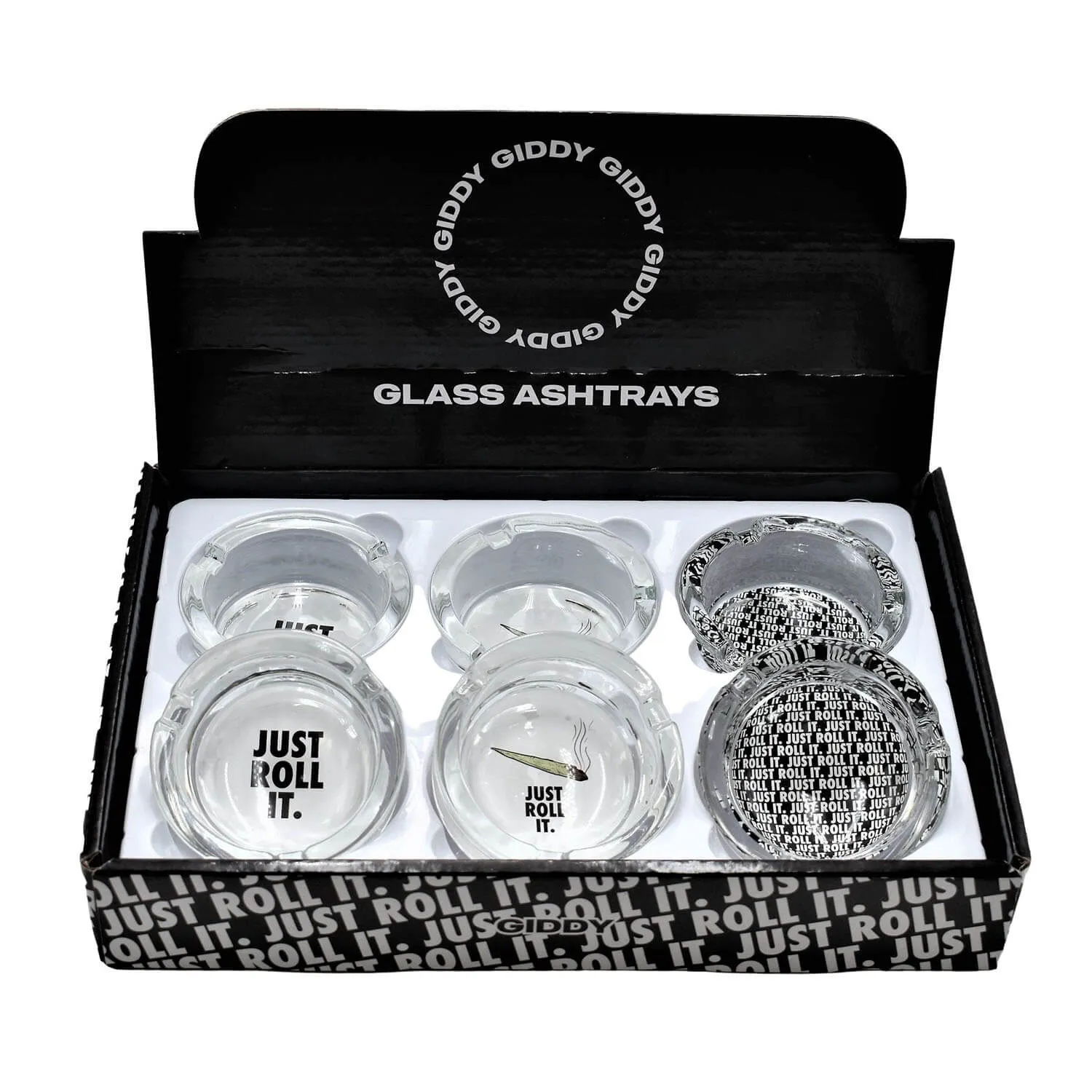 Giddy Glass Ashtray - Just Roll It