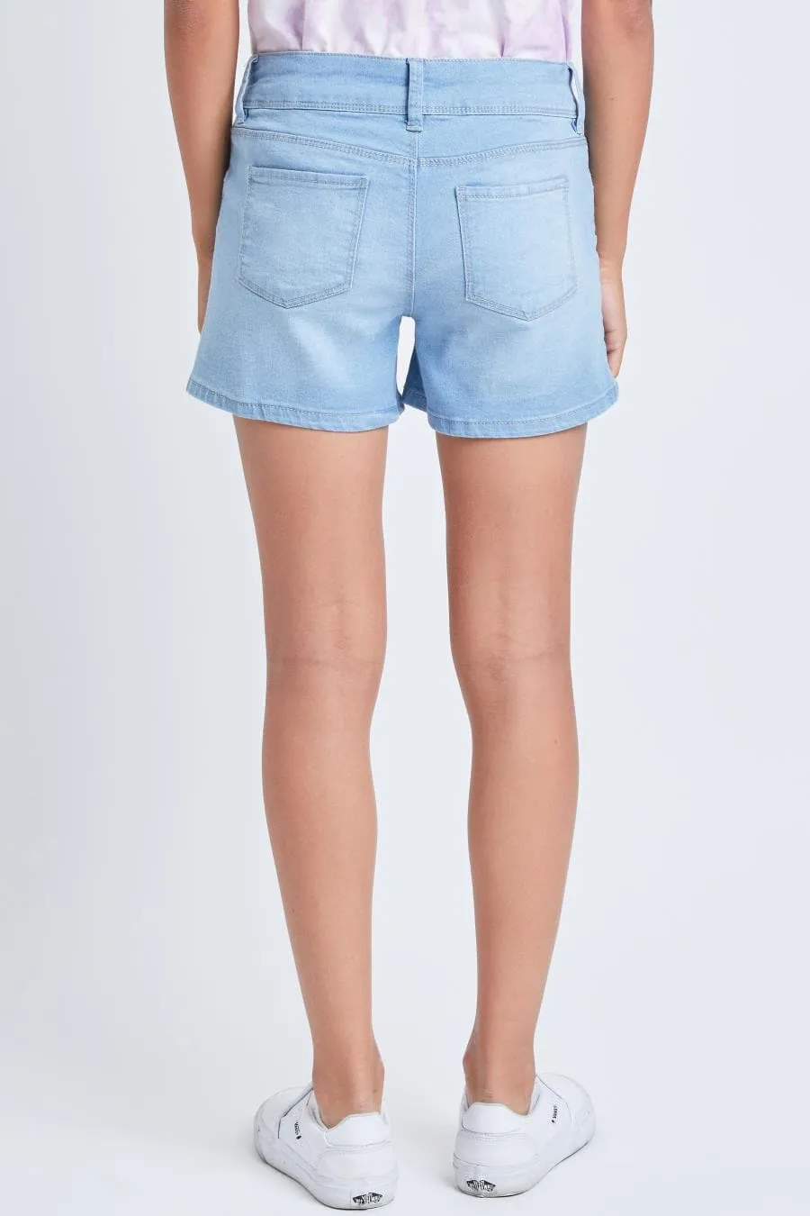 Girls Essential Double Button Shorts