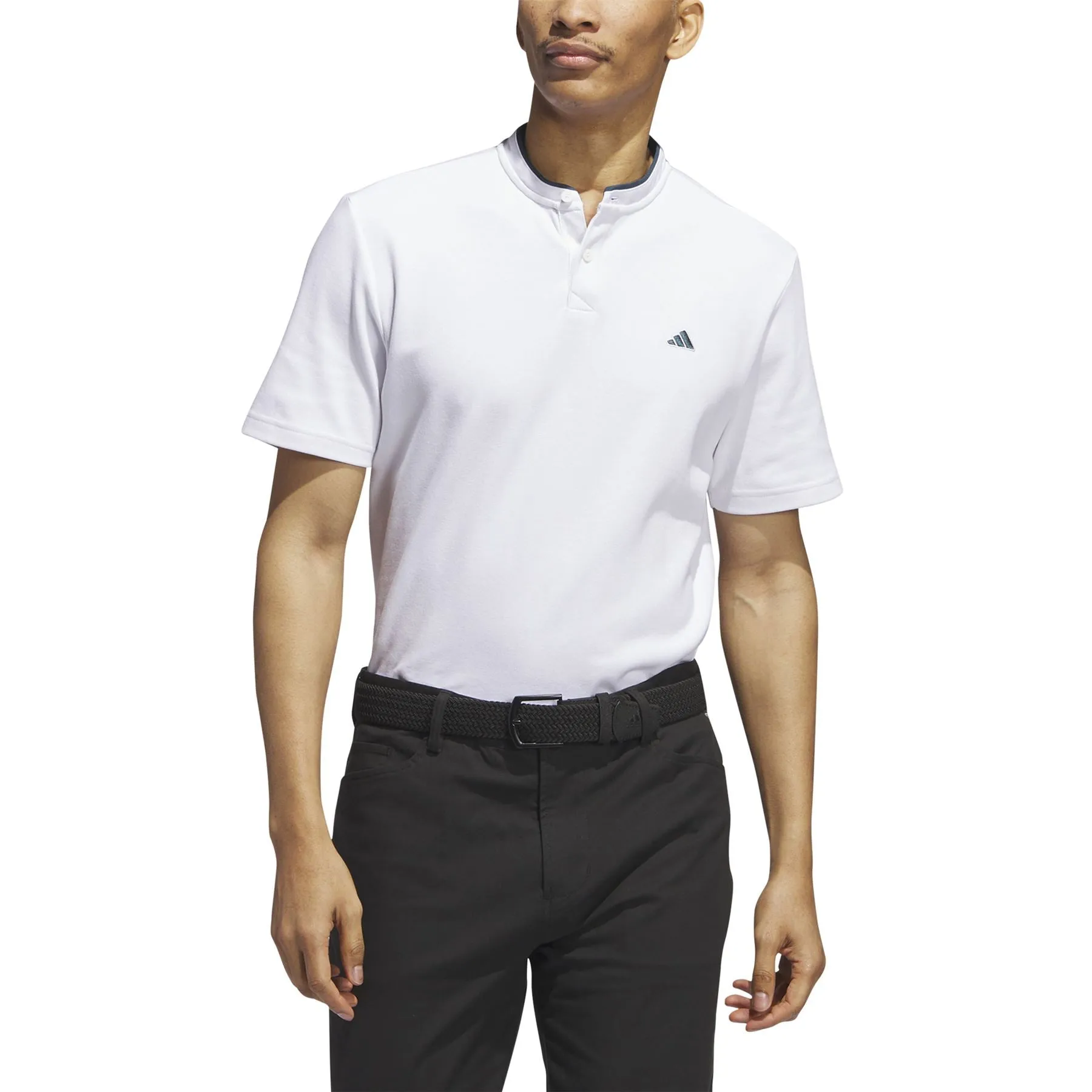 Go-To Henley Polo White - AW23