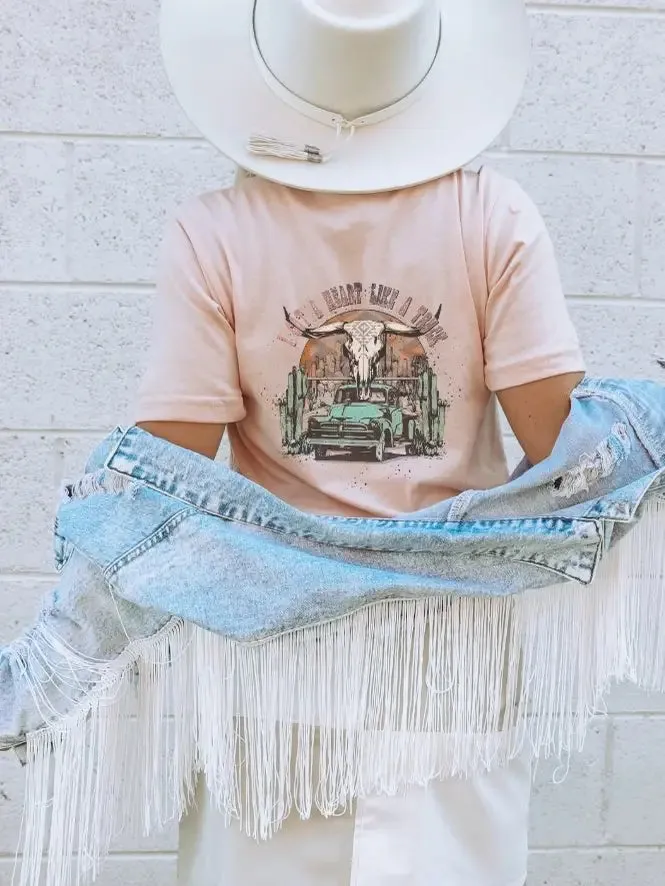 Heart Like a Truck Western Graphic Tee