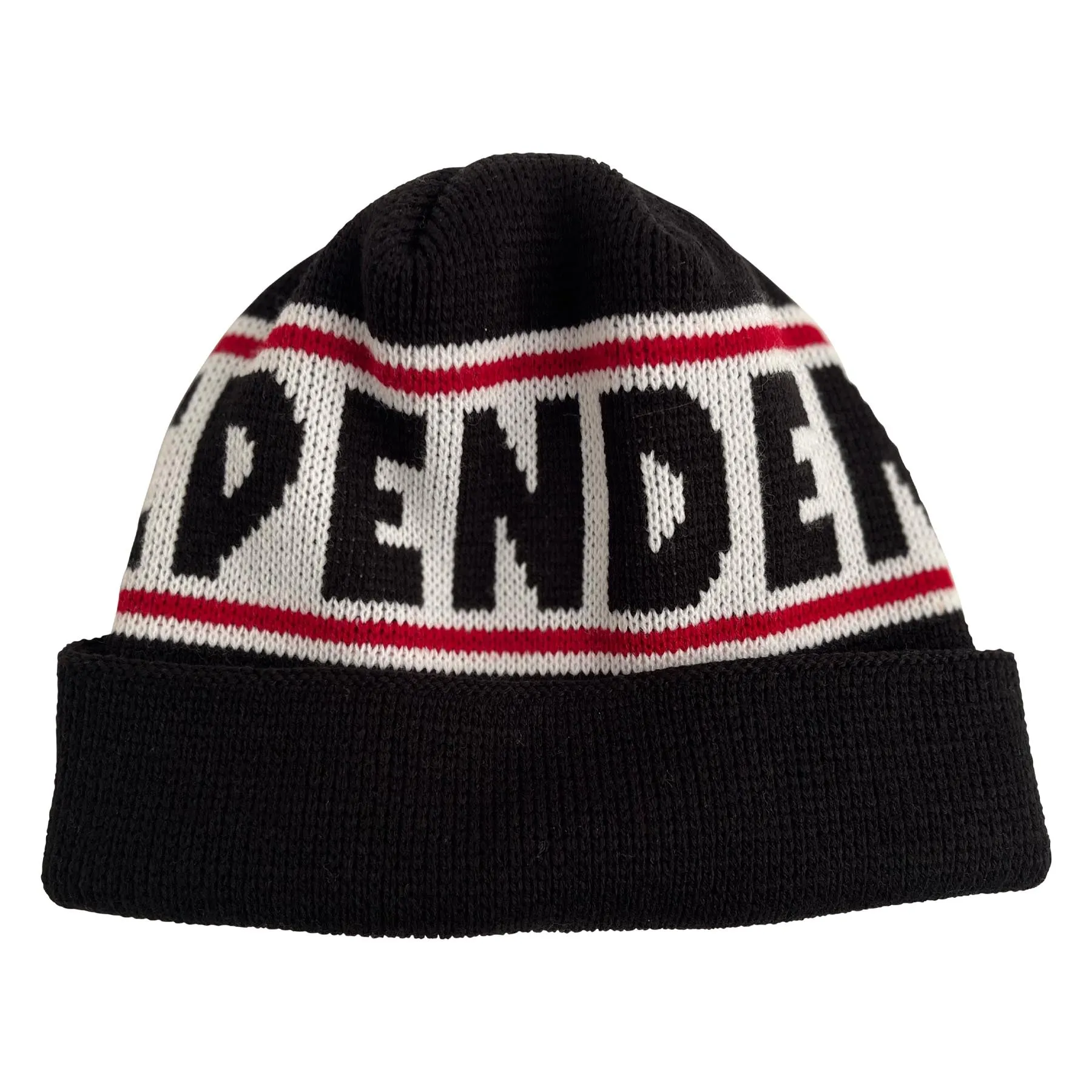 Independent Bar Logo Beanie Long Shoreman Hat Black