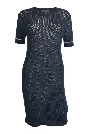 JAMES PERSE Black Knitted Short Sleeved Jumper Dress (US 2 | UK 6-8)