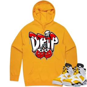 Jordan 6 Yellow Ochre 6s Hoodie to Match - RED MONEY DRIP