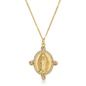 Lady of Guadalupe CZ Necklace