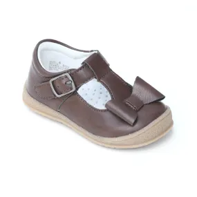 L'Amour Girls Autumn T-Strap Bow Mary Janes