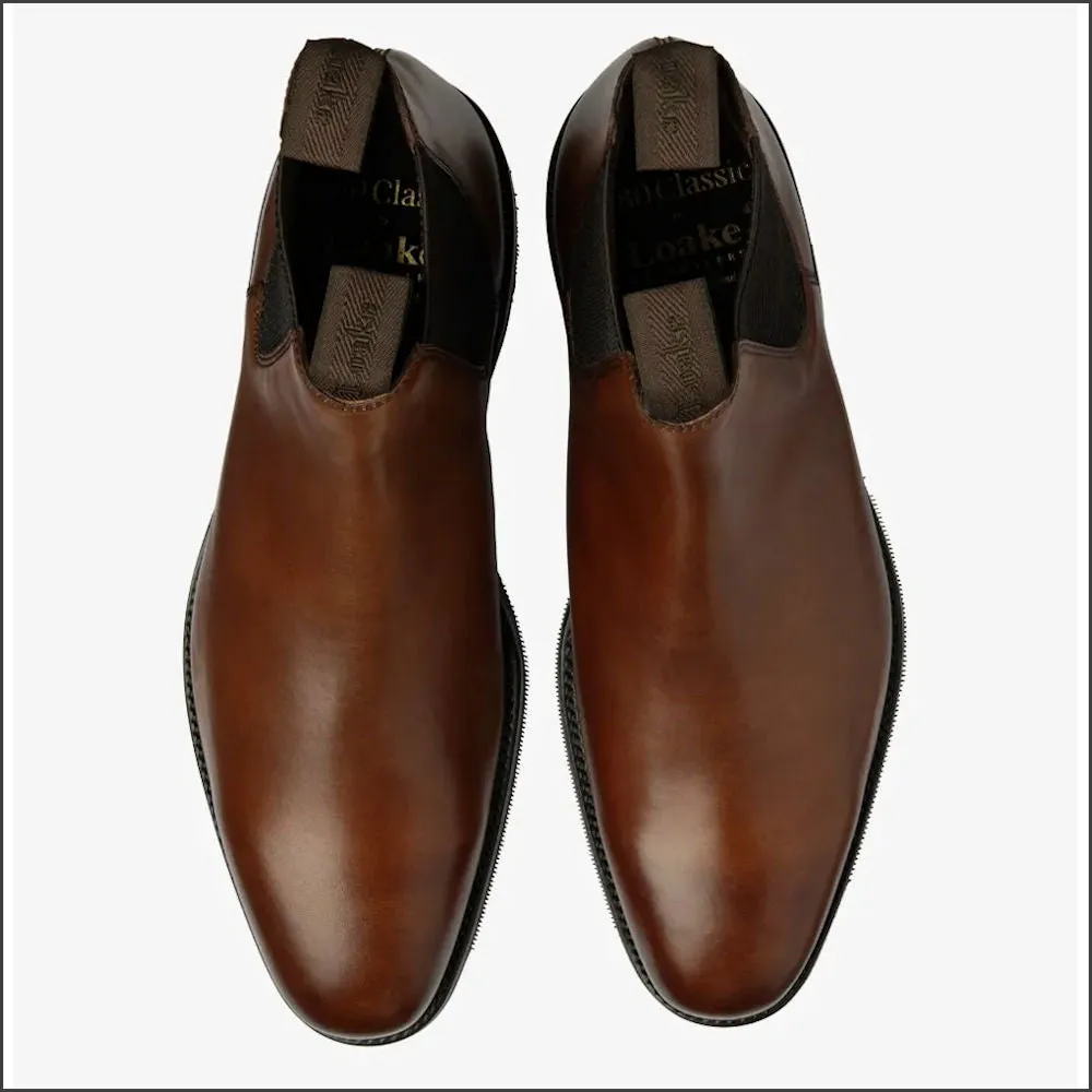 Loake Emsworth Cedar Leather Rubber Sole*