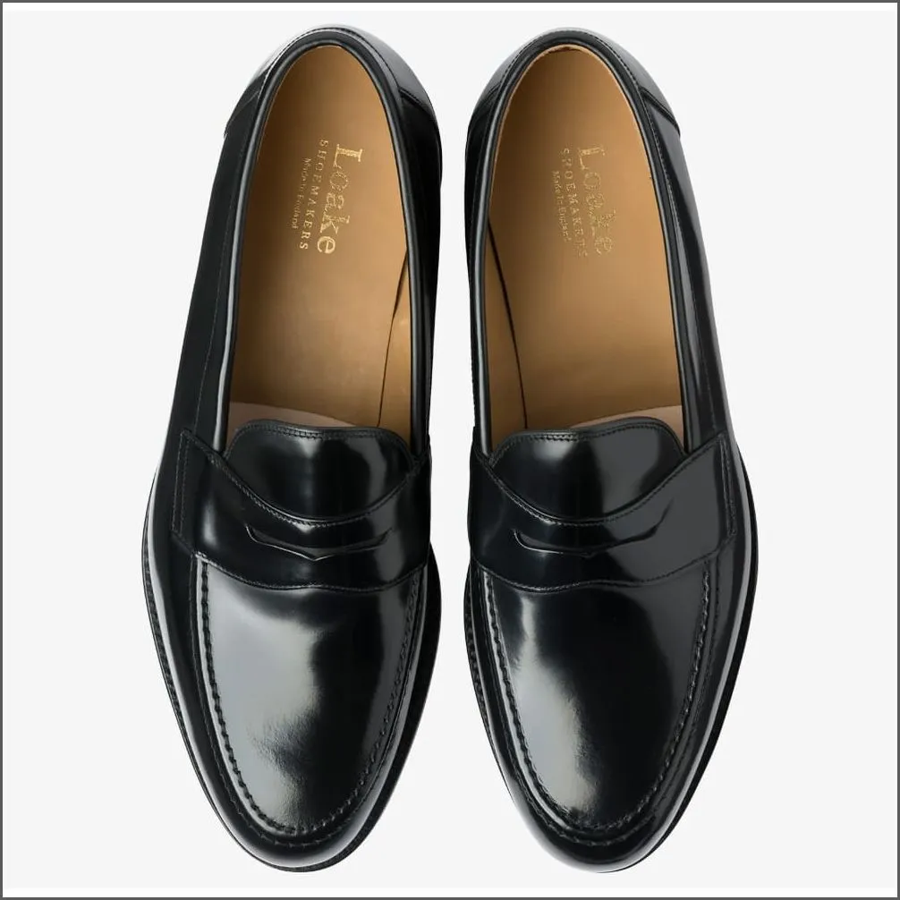 Loake Imperial Black Leather Penny Loafer*