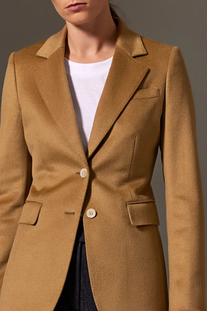 Lucia Jacket - Camel Wool Cashmere