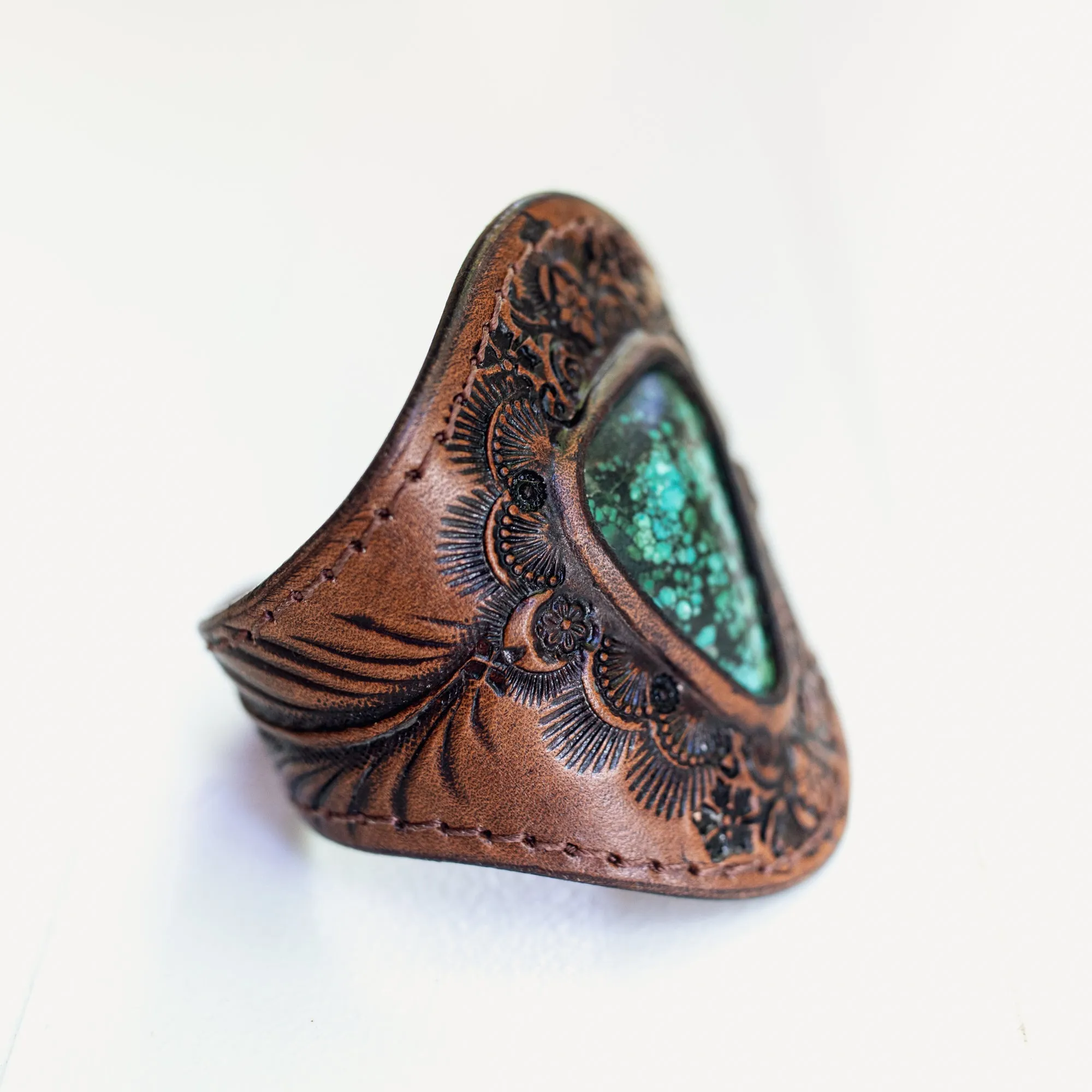 Mandala Cuff with Turquoise