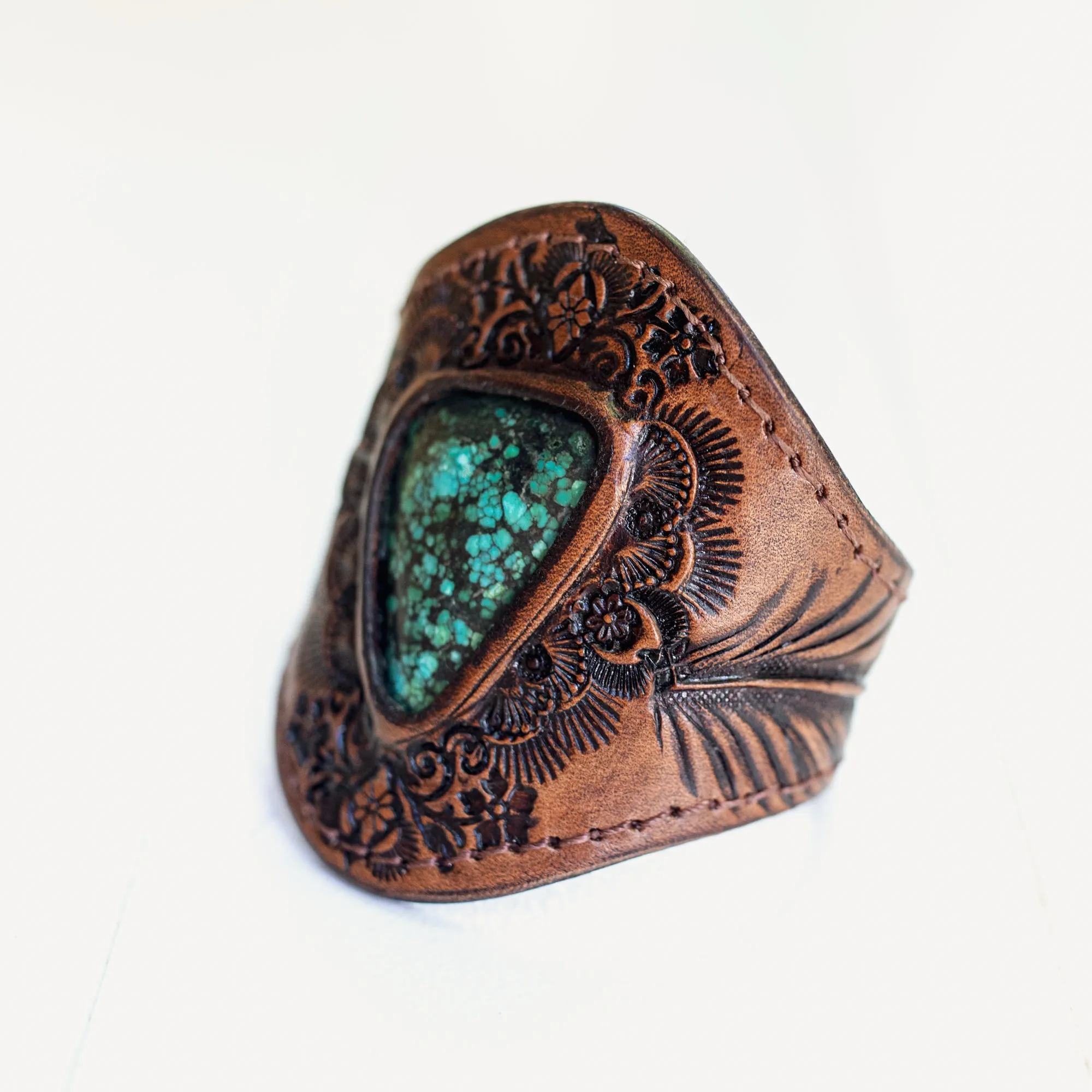 Mandala Cuff with Turquoise