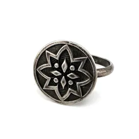 MANDALA Ring - SILVER - Size 9 1/2