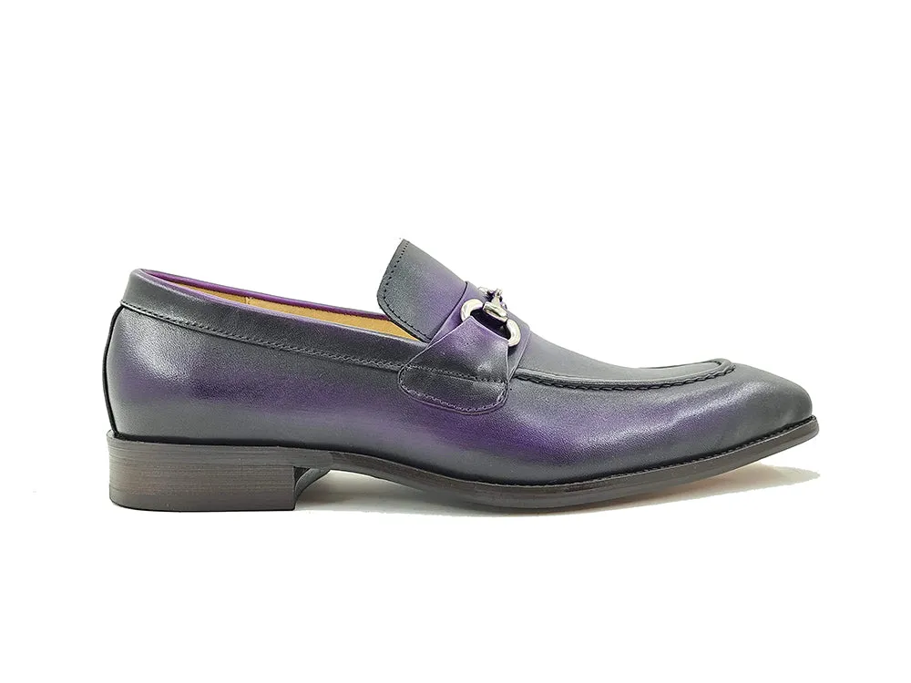 Men's Burnished Signature Buckle Loafer