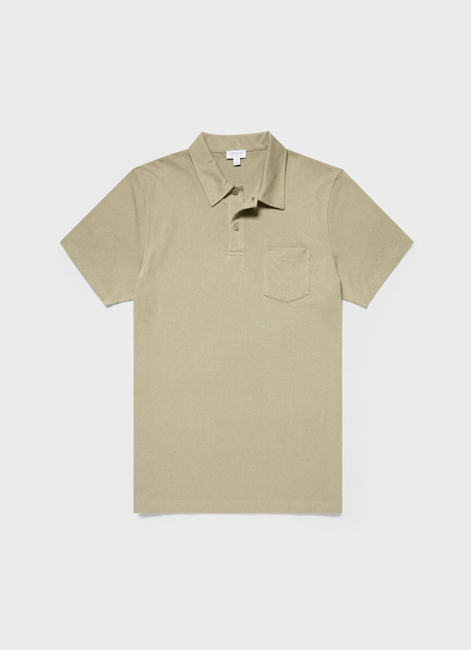 Men's Riviera Polo Shirt in Pale Khaki