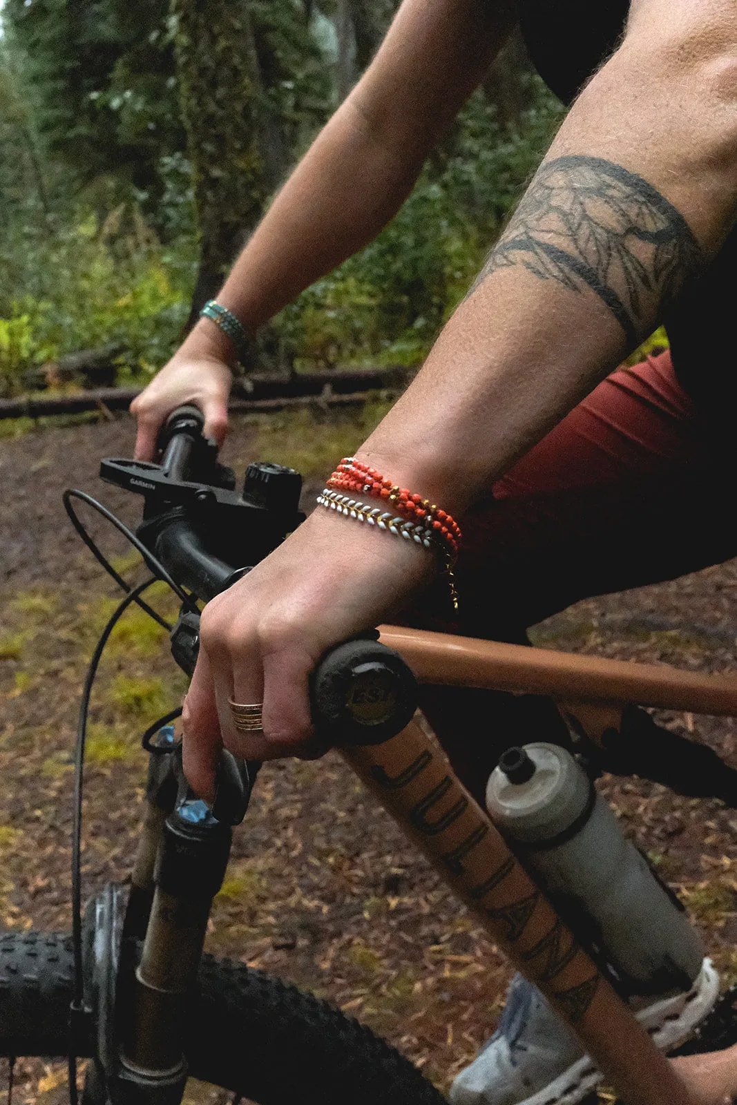 Meridian Wrap Bracelet - Coral