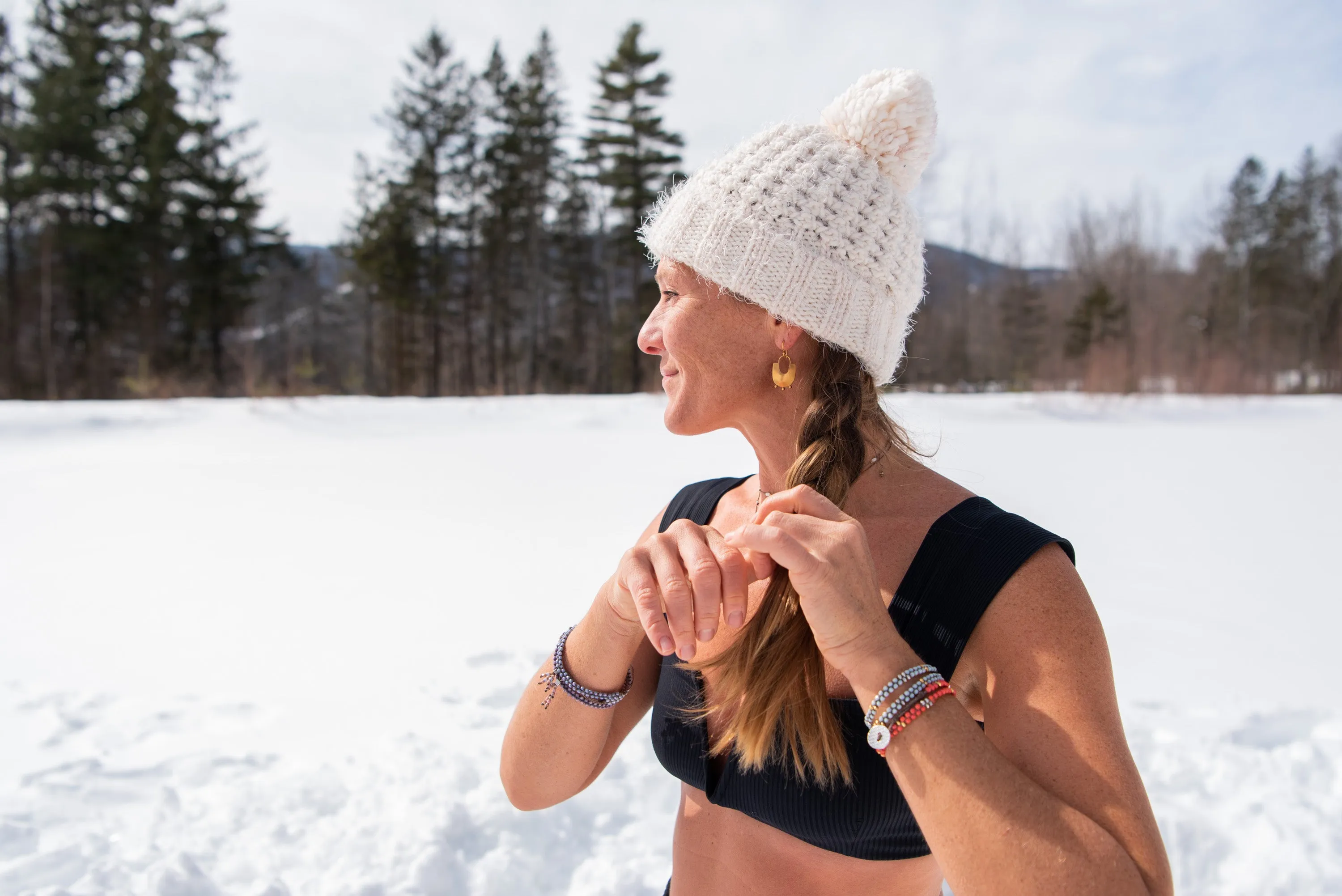 Meridian Wrap Bracelet - Coral