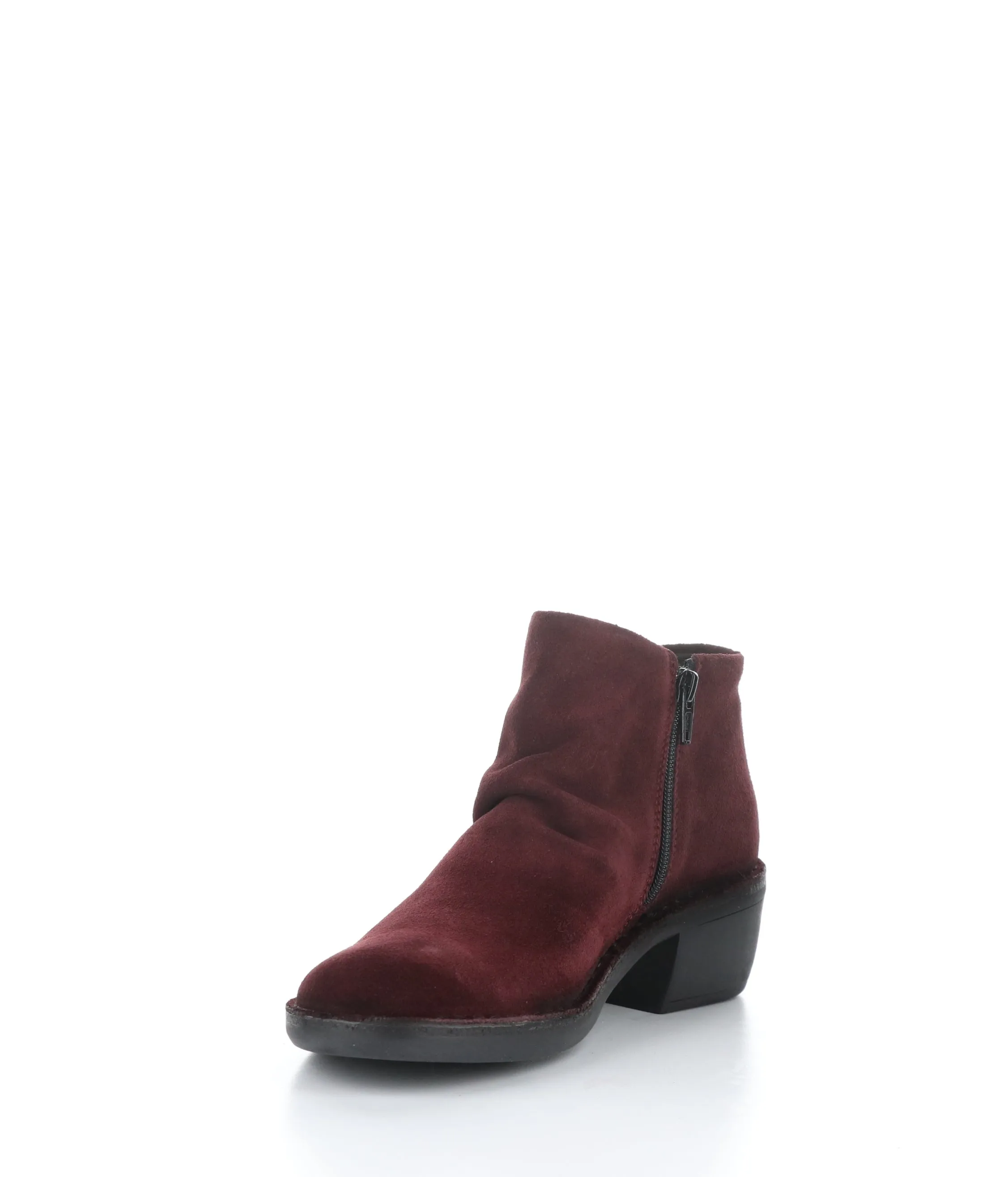 MERK093FLY 001 WINE Round Toe Boots