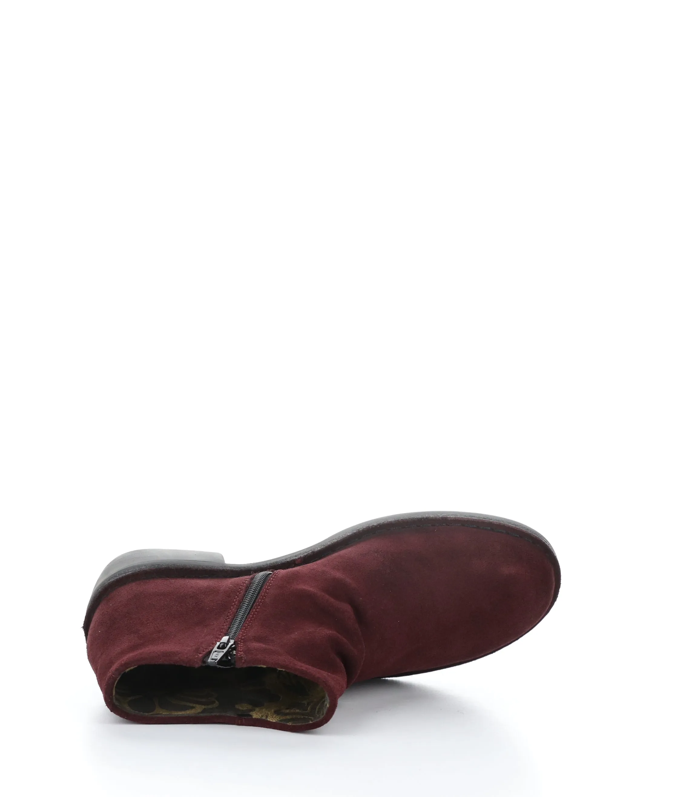 MERK093FLY 001 WINE Round Toe Boots