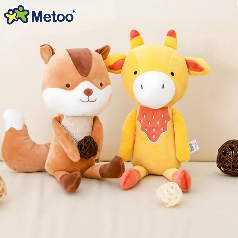 Metoo Doll Soft Plush Toys Stuffed Animals For Girls Baby Cute Cartoon Fox Koala For Kids Boys Children Christmas Birthday Gift