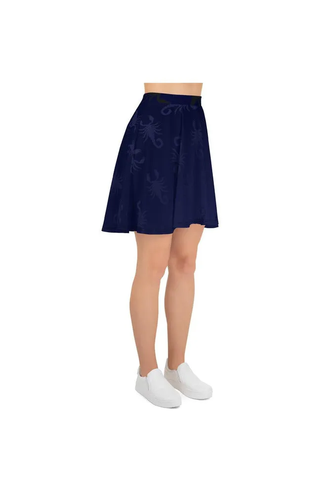 Midnight Scorpion Skater Skirt