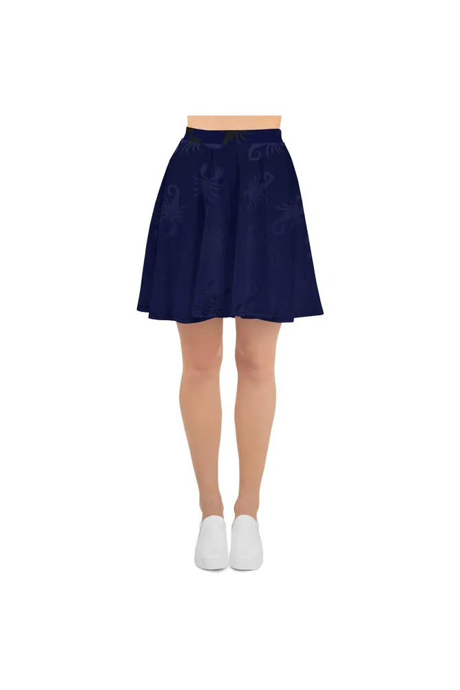 Midnight Scorpion Skater Skirt