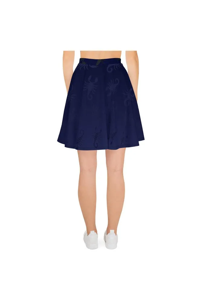 Midnight Scorpion Skater Skirt