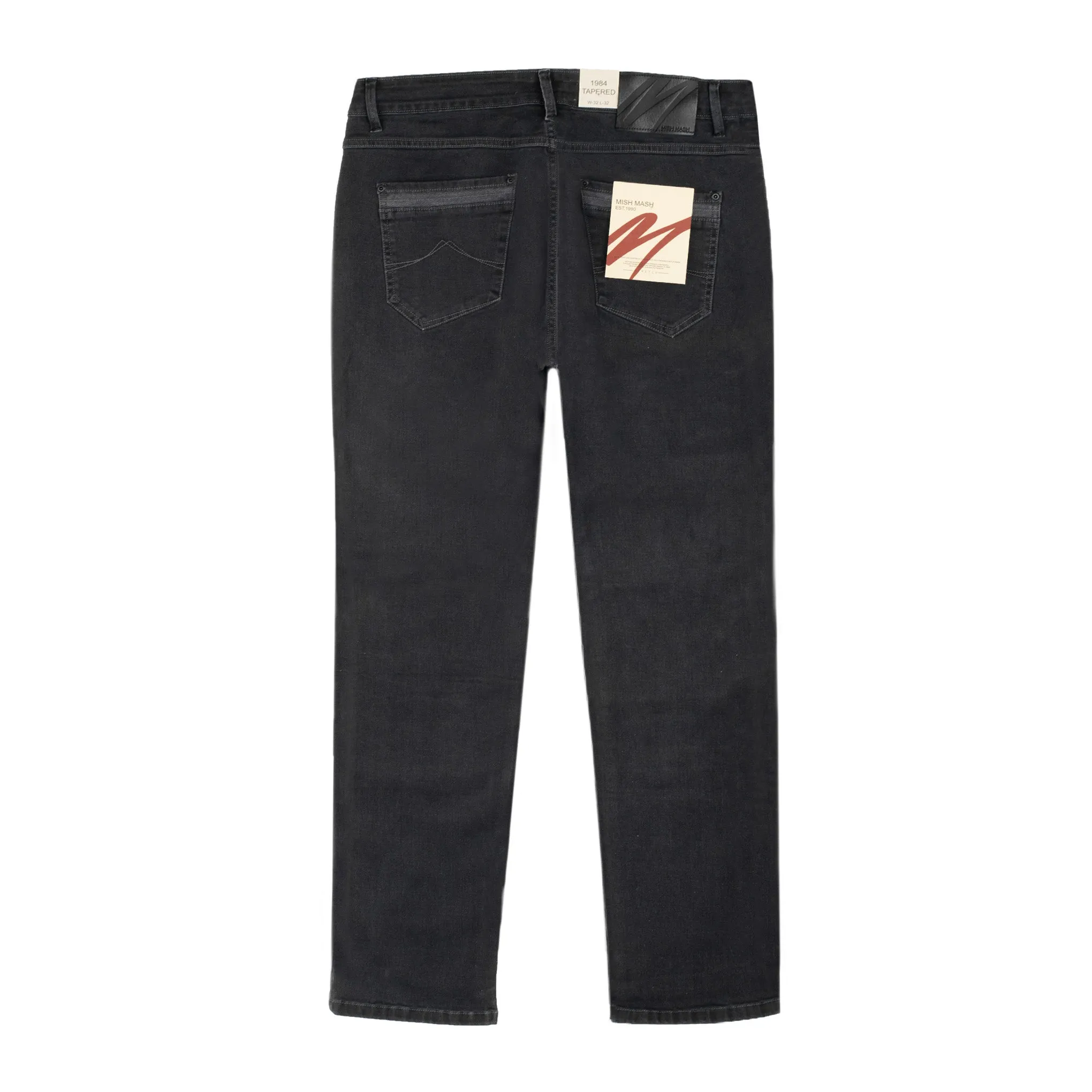 Mish Mash Hawker Tapered Jeans Washed Black