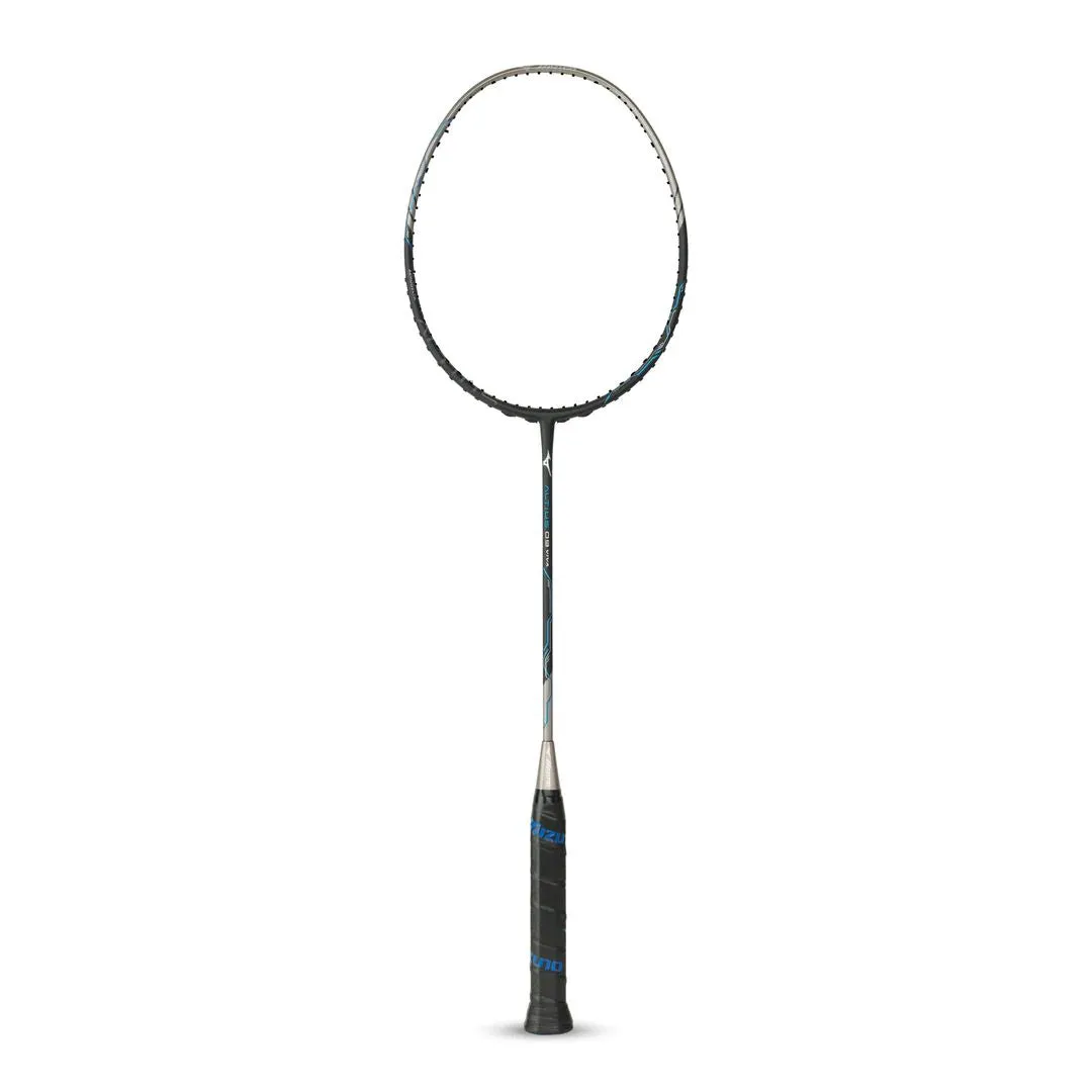 Mizuno Altius 09 Viva Badminton Racket (Unstrung) 5U - Mt Black/GL.Pewter Gray/Imperial Blue