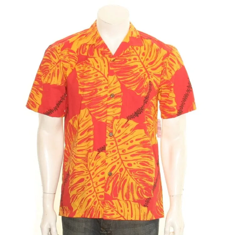 Monstera Leaf Print Aloha Shirt