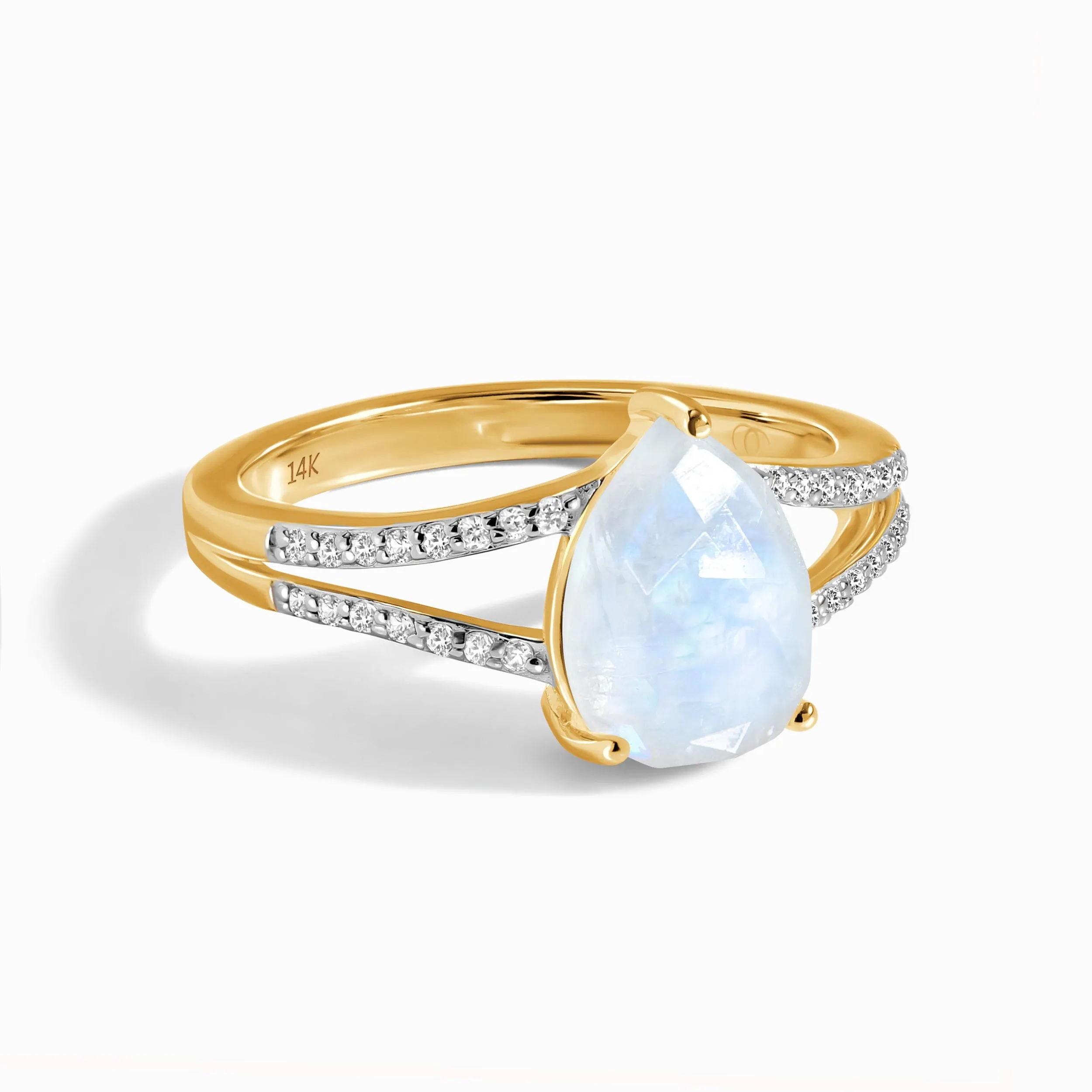 Moonstone Diamond Ring - Lady