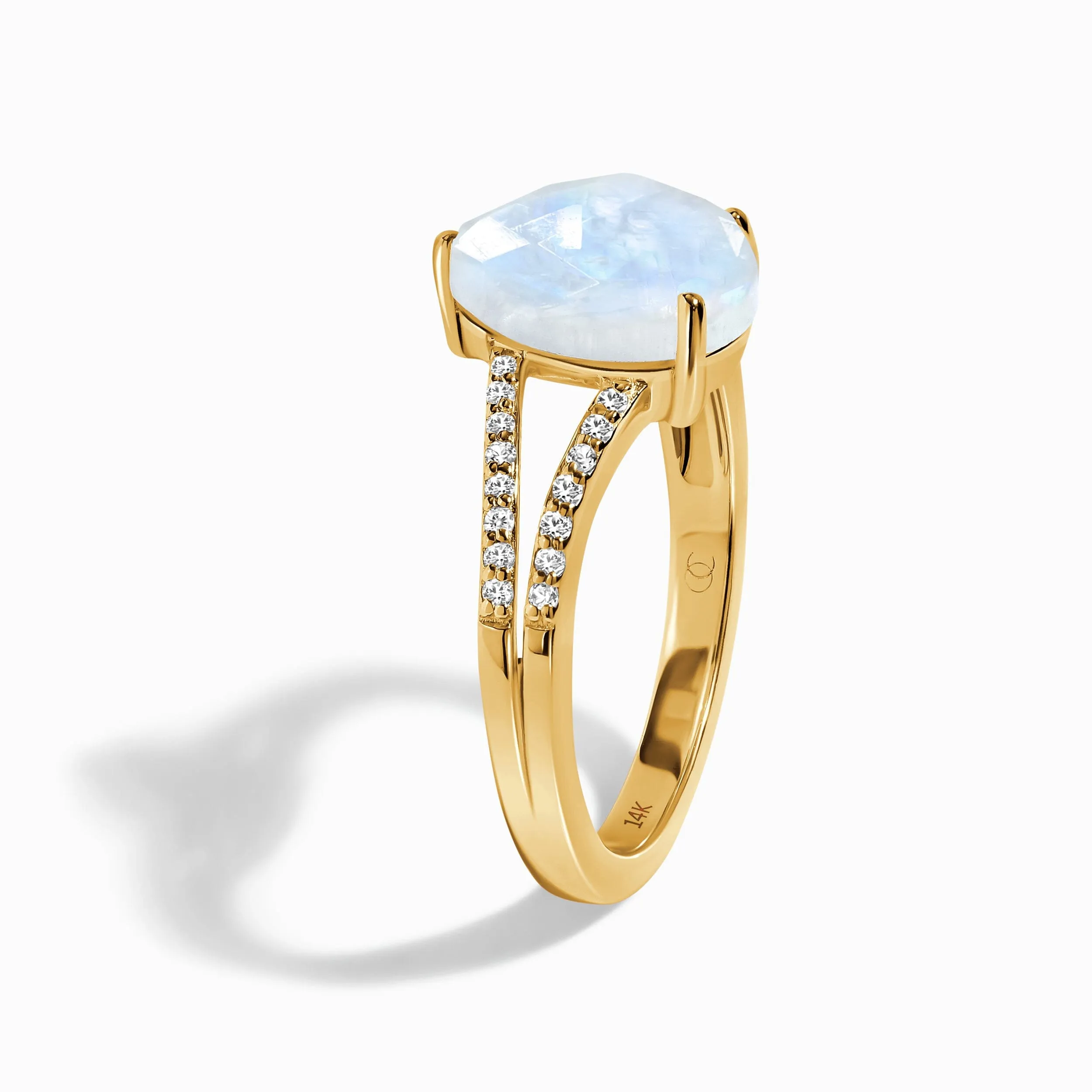 Moonstone Diamond Ring - Lady