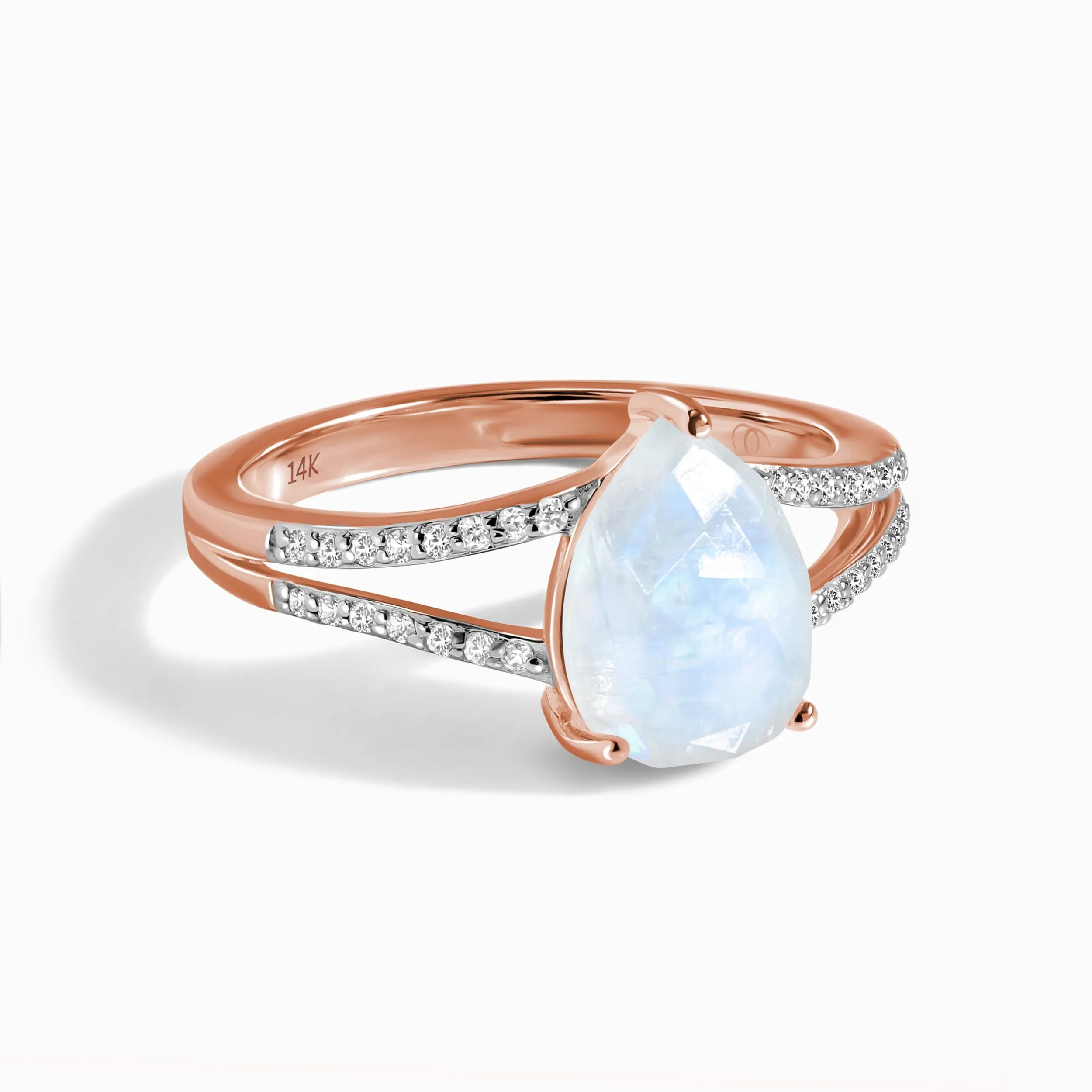 Moonstone Diamond Ring - Lady