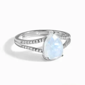 Moonstone Diamond Ring - Lady