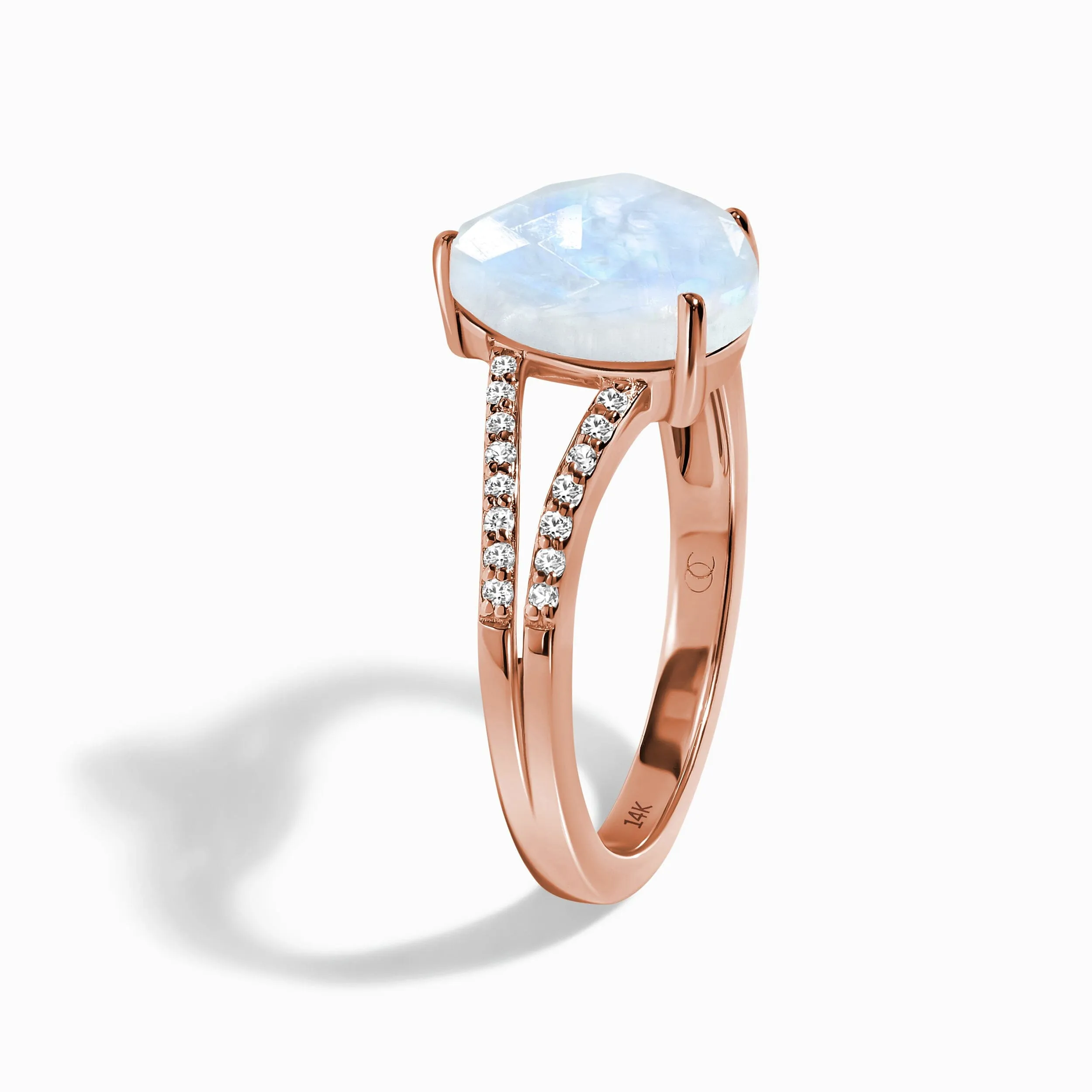 Moonstone Diamond Ring - Lady