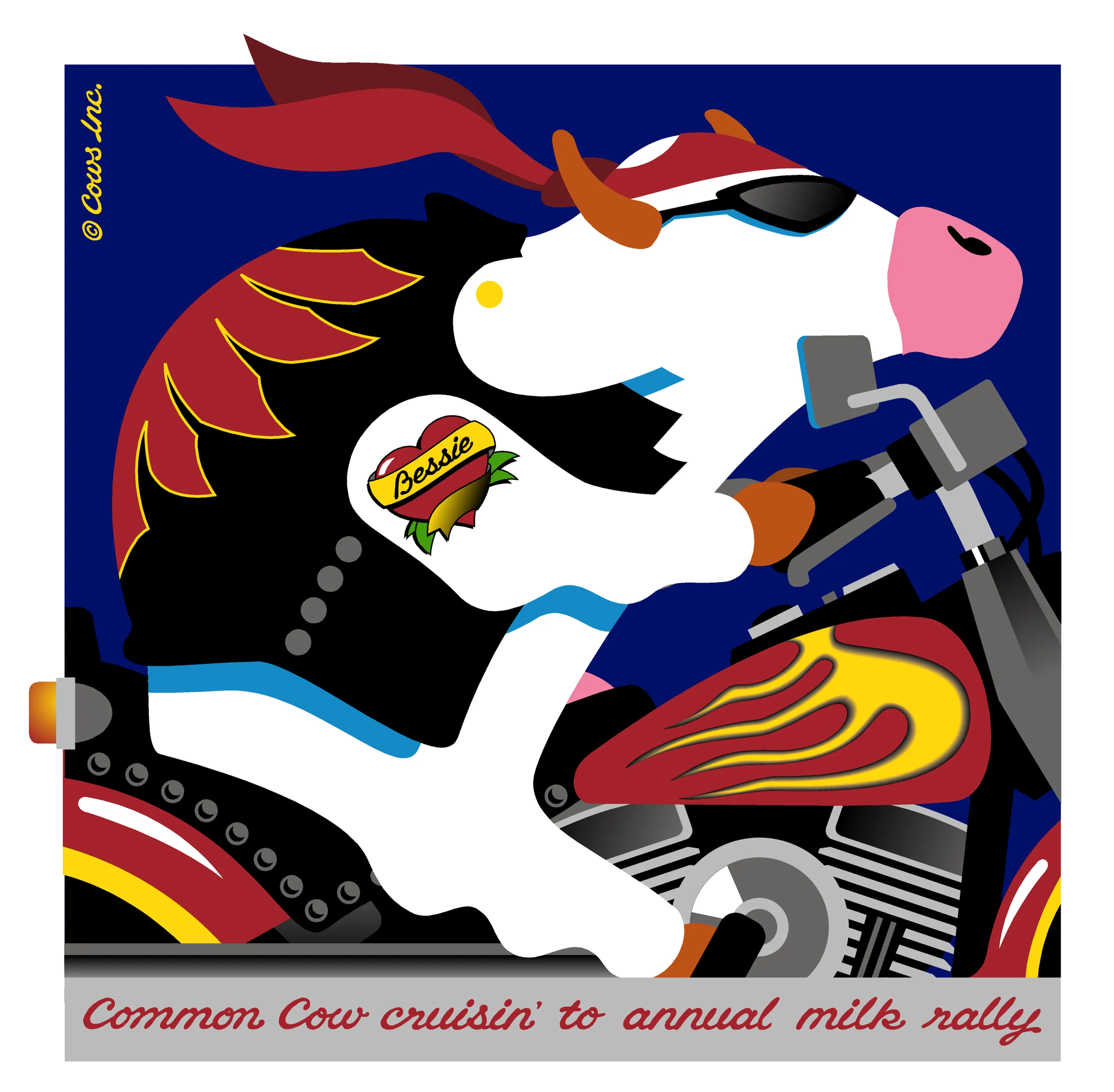 Motorcycle COWS Classic T