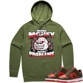 Mystic Red Dunks Hoodie to Match - RED MORE PROBLEMS