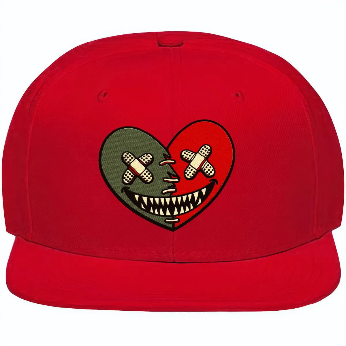 Mystic Red Dunks Snapback Hat to Match - OLIVE HEART BAWS