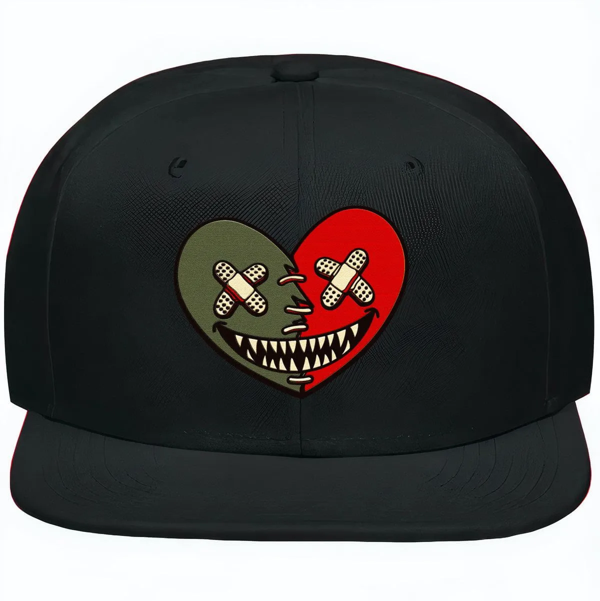 Mystic Red Dunks Snapback Hat to Match - OLIVE HEART BAWS