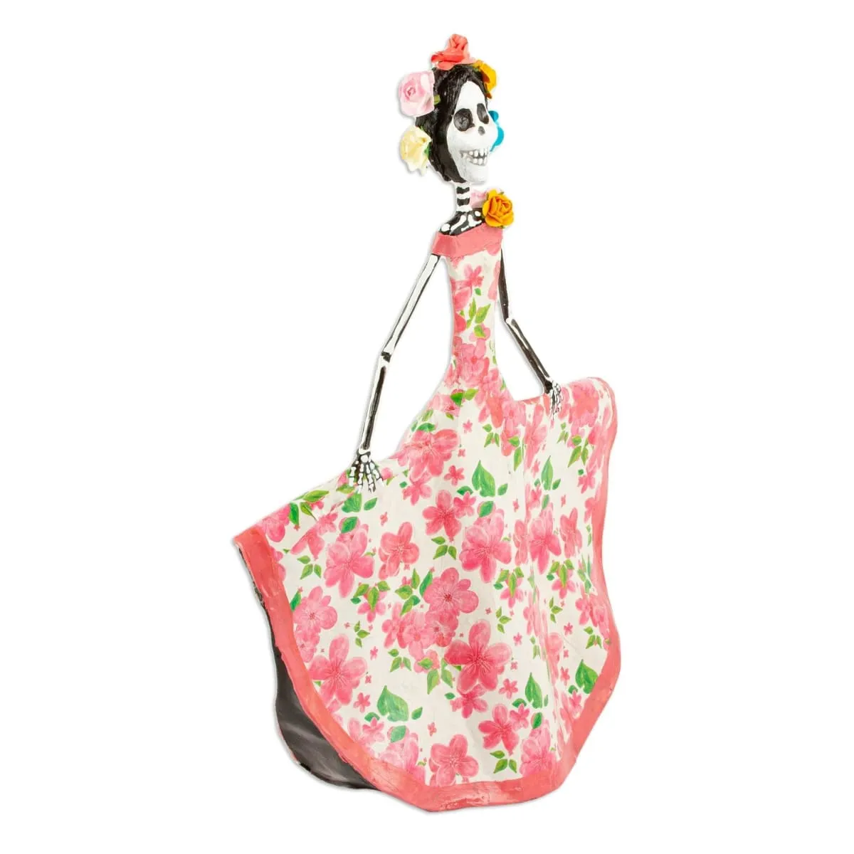 Novica Catrina In Spring Papier Mache Sculpture